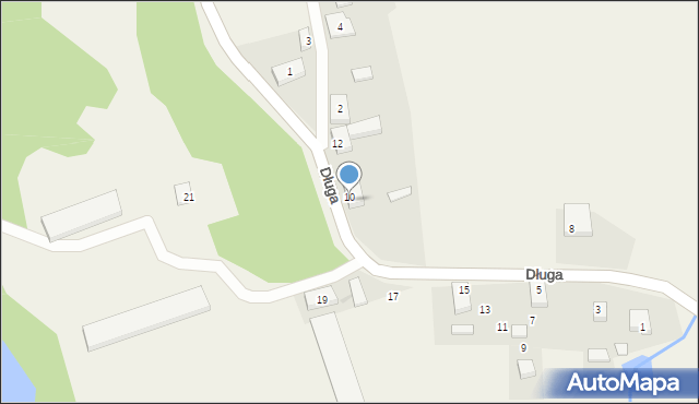 Chlebowo, Długa, 10a, mapa Chlebowo