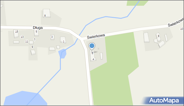 Chlebowo, Długa, 6, mapa Chlebowo