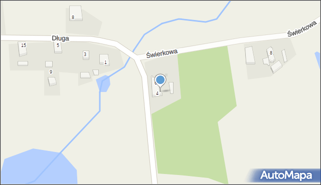 Chlebowo, Długa, 6A, mapa Chlebowo