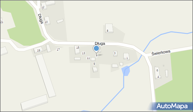 Chlebowo, Długa, 7, mapa Chlebowo