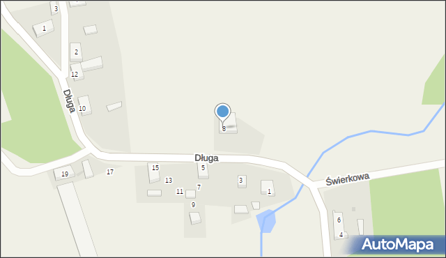 Chlebowo, Długa, 8, mapa Chlebowo