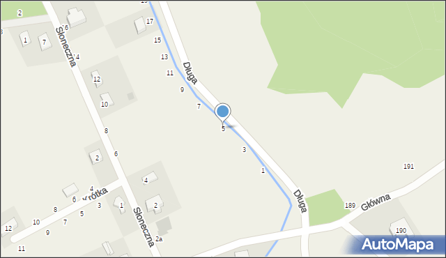 Chwałowice, Długa, 5, mapa Chwałowice