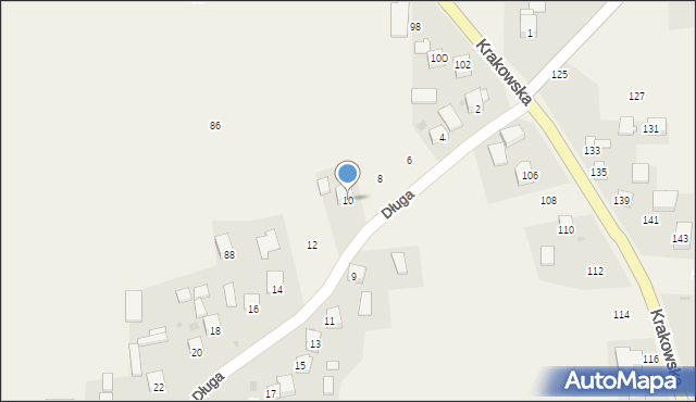 Cianowice, Długa, 10, mapa Cianowice