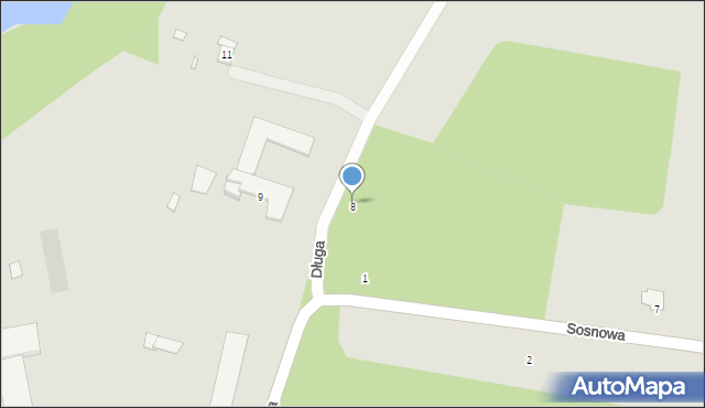 Ciechanów, Długa, 8, mapa Ciechanów