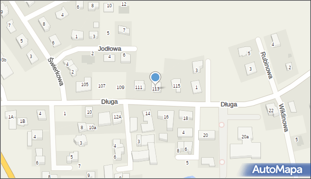 Cieplewo, Długa, 113, mapa Cieplewo