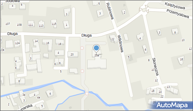 Cieplewo, Długa, 20a, mapa Cieplewo