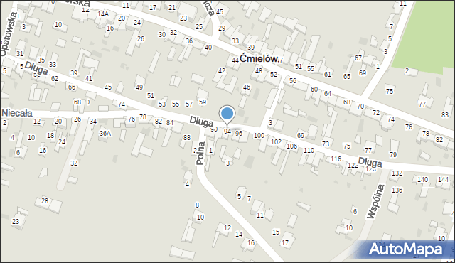 Ćmielów, Długa, 94, mapa Ćmielów