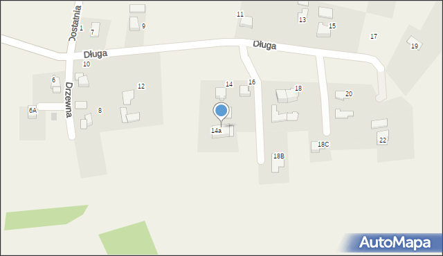 Czaniec, Długa, 14b, mapa Czaniec