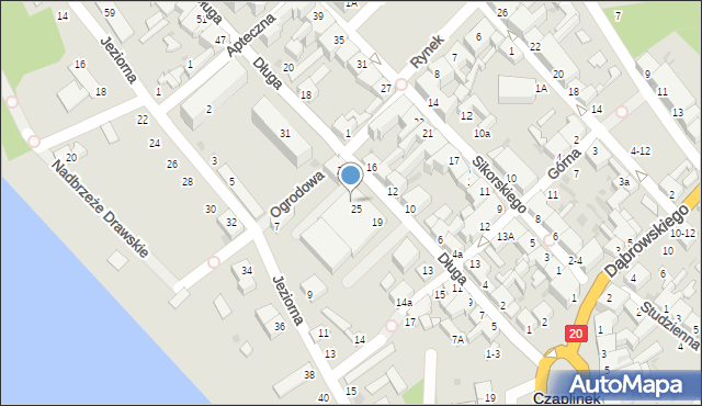Czaplinek, Długa, 27, mapa Czaplinek