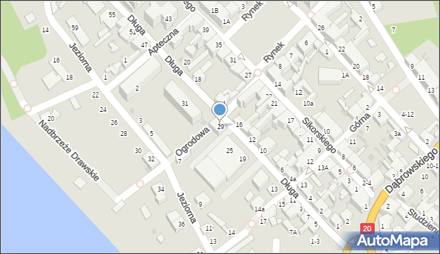 Czaplinek, Długa, 29, mapa Czaplinek