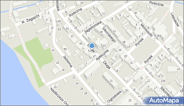 Czaplinek, Długa, 49, mapa Czaplinek