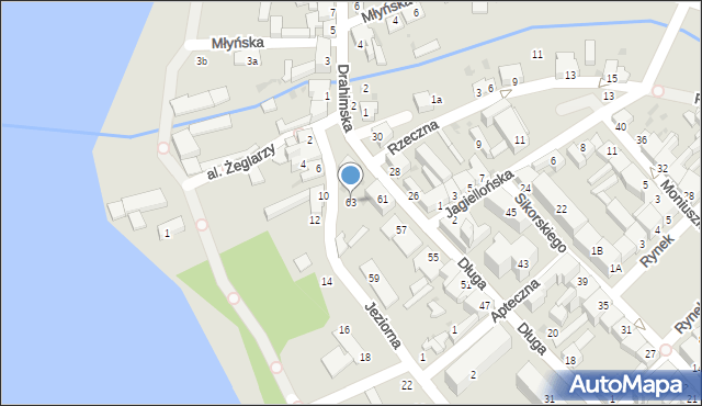 Czaplinek, Długa, 63, mapa Czaplinek