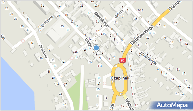 Czaplinek, Długa, 7, mapa Czaplinek