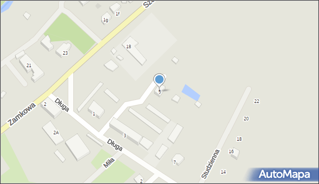 Czarne, Długa, 5, mapa Czarne