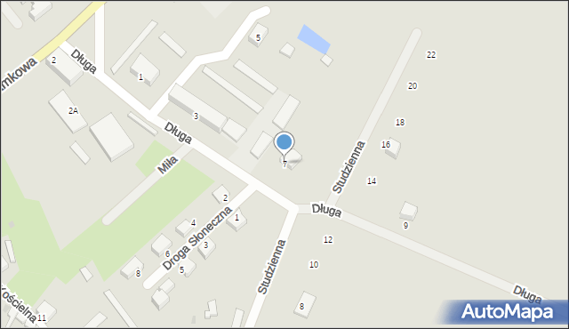 Czarne, Długa, 7, mapa Czarne