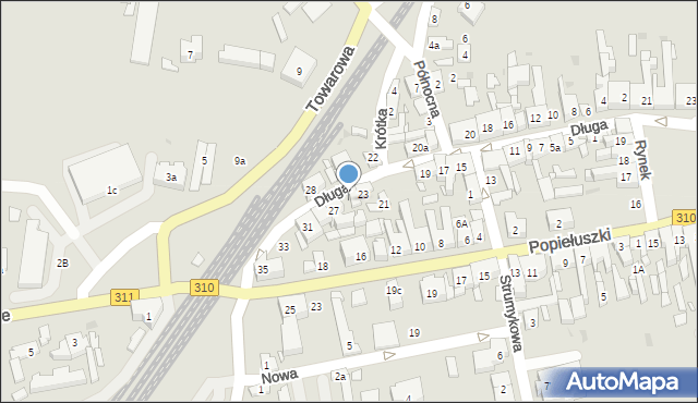 Czempiń, Długa, 25, mapa Czempiń