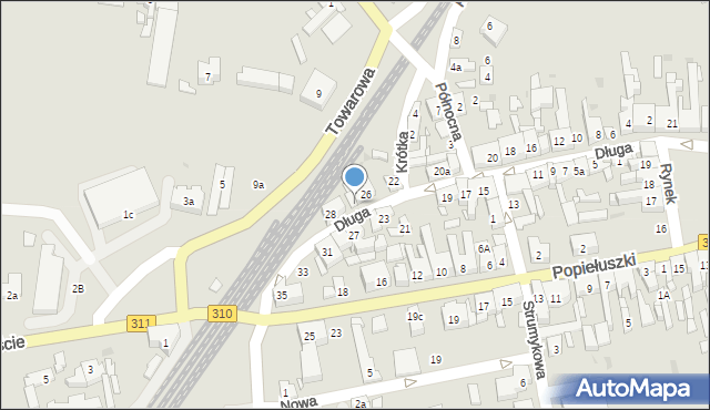 Czempiń, Długa, 28a, mapa Czempiń