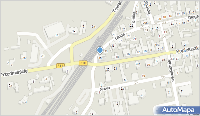 Czempiń, Długa, 35, mapa Czempiń