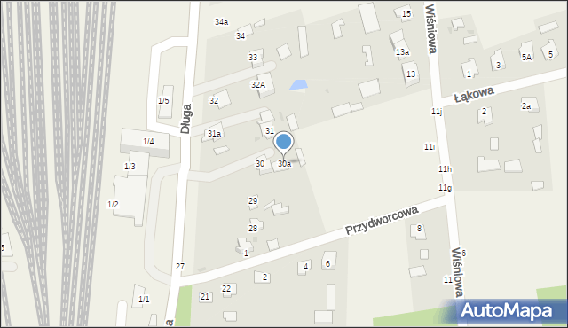 Czeremcha, Długa, 30a, mapa Czeremcha
