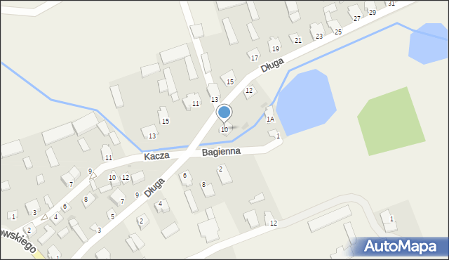 Czernice Borowe, Długa, 10, mapa Czernice Borowe