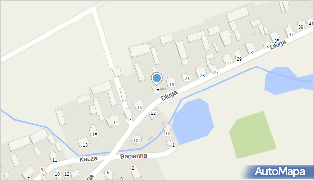 Czernice Borowe, Długa, 17, mapa Czernice Borowe