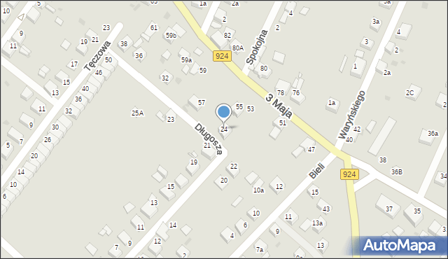 Czerwionka-Leszczyny, Długosza, 24, mapa Czerwionka-Leszczyny