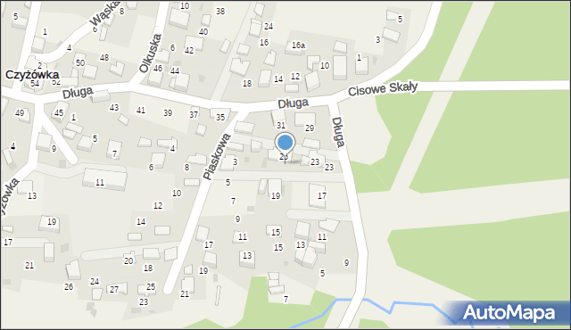 Czyżówka, Długa, 25, mapa Czyżówka
