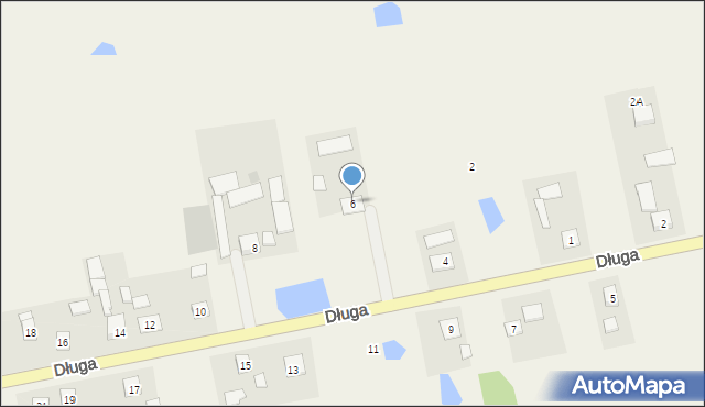 Dąbrowa Biskupia, Długa, 6, mapa Dąbrowa Biskupia