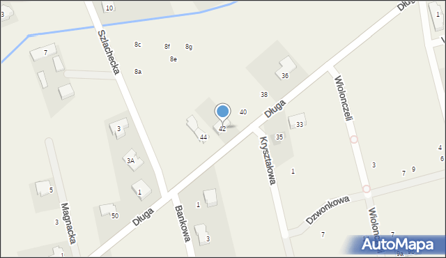 Dawidy Bankowe, Długa, 42, mapa Dawidy Bankowe