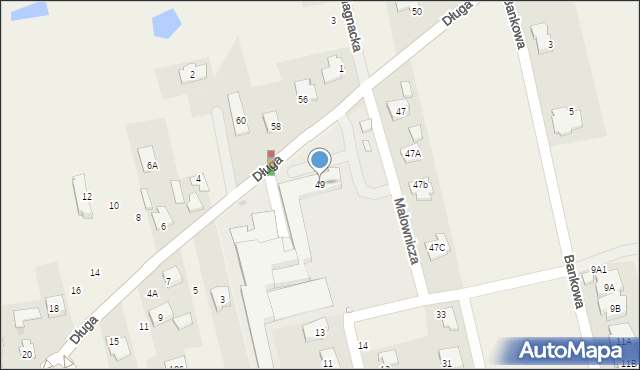 Dawidy Bankowe, Długa, 49, mapa Dawidy Bankowe