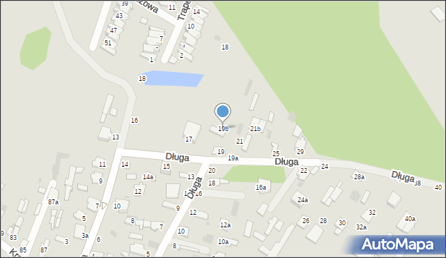 Dęblin, Długa, 19b, mapa Dęblin