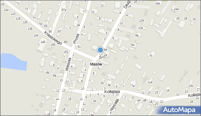 Dęblin, Długa, 2b, mapa Dęblin