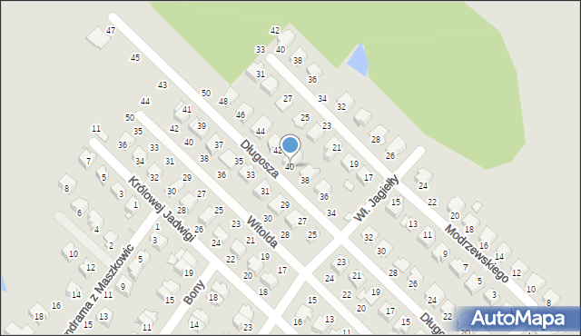 Dęblin, Długosza Jana, 40, mapa Dęblin