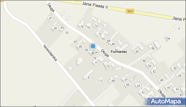 Dębno, Długa, 81, mapa Dębno