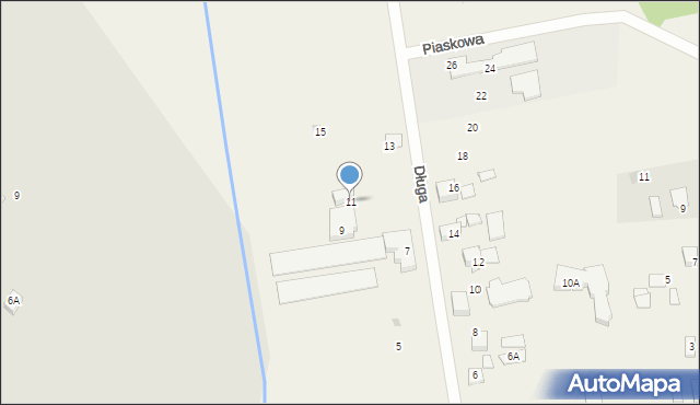 Dębogórze-Wybudowanie, Długa, 11, mapa Dębogórze-Wybudowanie