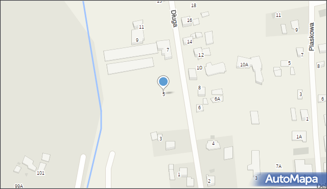 Dębogórze-Wybudowanie, Długa, 5, mapa Dębogórze-Wybudowanie