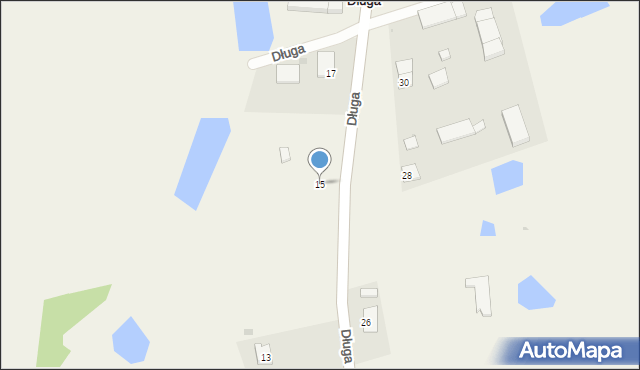 Długa, Długa, 15, mapa Długa