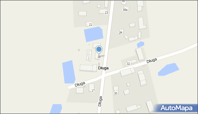 Długa, Długa, 19, mapa Długa