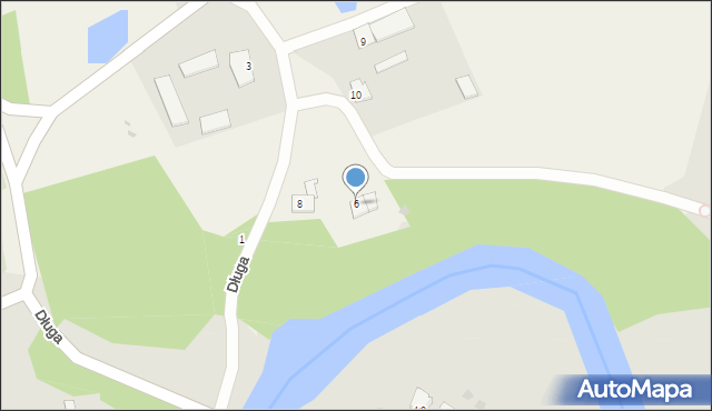 Długa, Długa, 6, mapa Długa