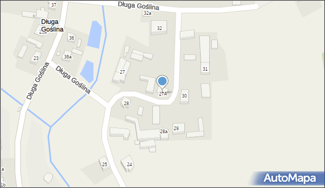 Długa Goślina, Długa Goślina, 27A, mapa Długa Goślina