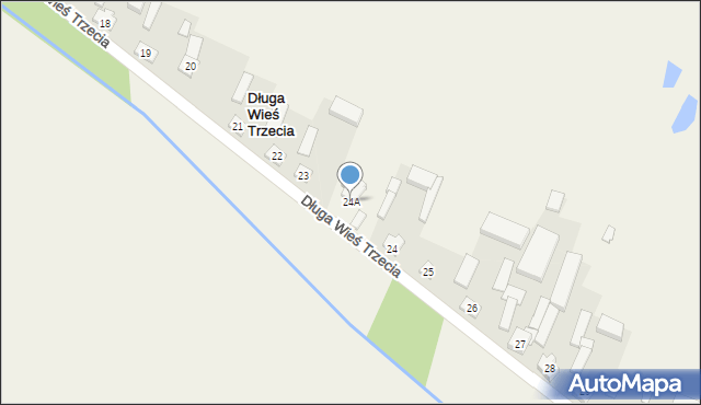 Długa Wieś Trzecia, Długa Wieś Trzecia, 24A, mapa Długa Wieś Trzecia