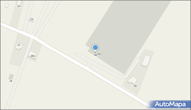 Długa Wieś Trzecia, Długa Wieś Trzecia, 44, mapa Długa Wieś Trzecia