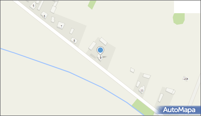 Długa Wieś Trzecia, Długa Wieś Trzecia, 9, mapa Długa Wieś Trzecia