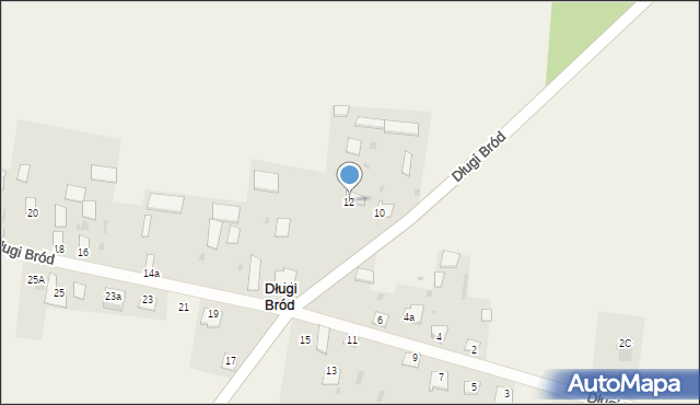Długi Bród, Długi Bród, 12, mapa Długi Bród