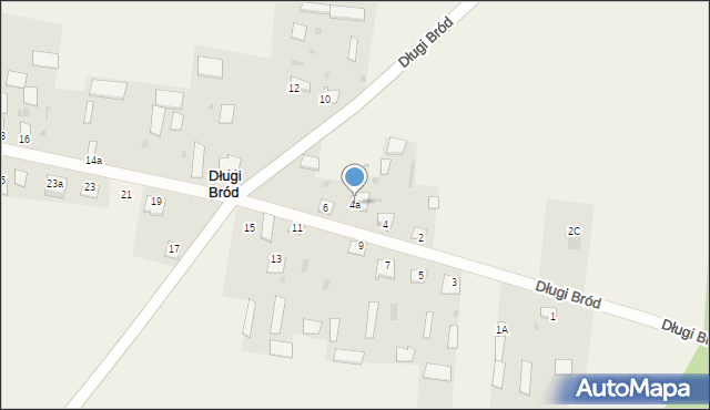 Długi Bród, Długi Bród, 4a, mapa Długi Bród