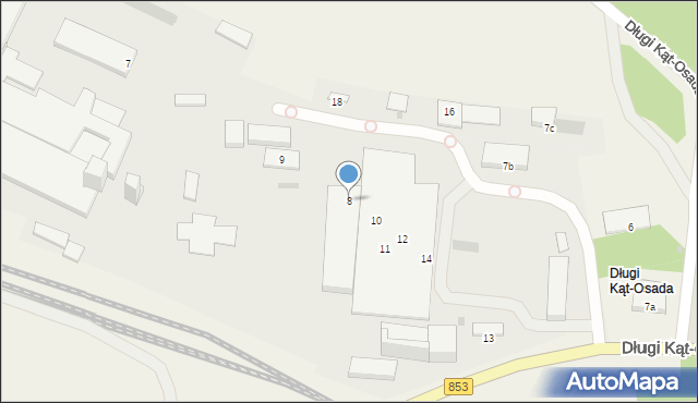 Długi Kąt-Osada, Długi Kąt-Osada, 8, mapa Długi Kąt-Osada