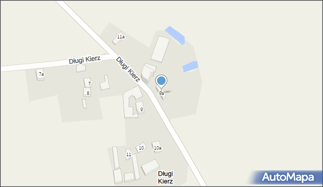 Długi Kierz, Długi Kierz, 9a, mapa Długi Kierz