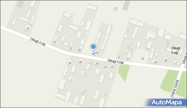 Długi Ług, Długi Ług, 26, mapa Długi Ług