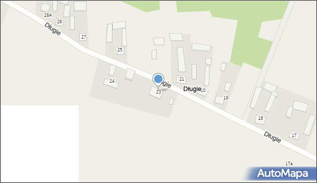 Długie, Długie, 23, mapa Długie