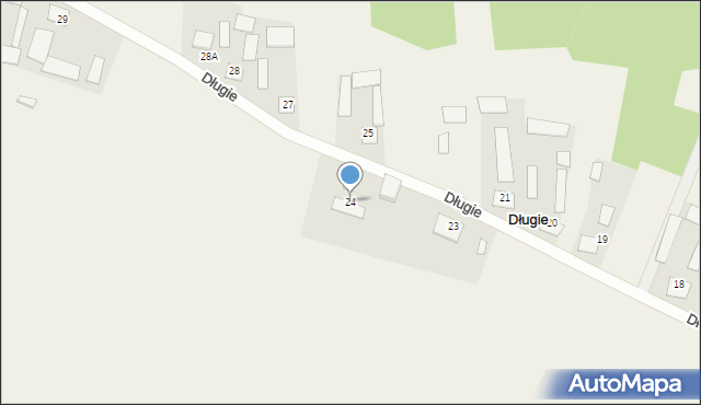 Długie, Długie, 24, mapa Długie